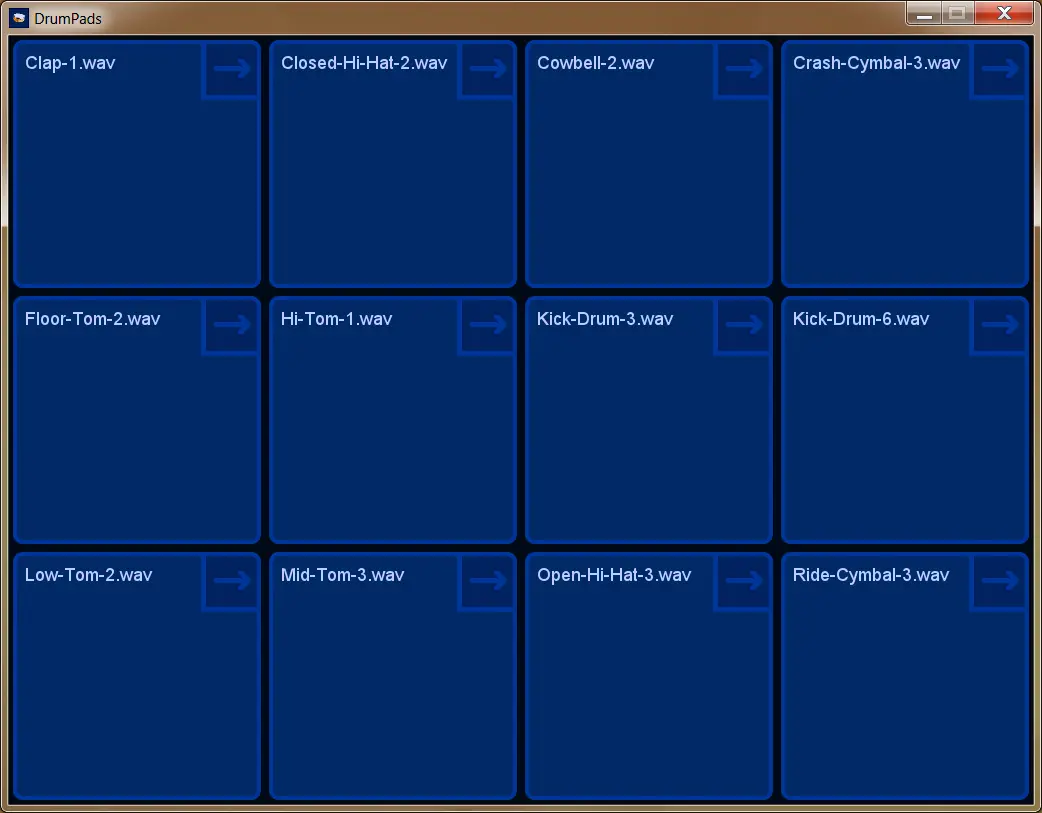 DrumPads is a virtual drum kit for Windows.