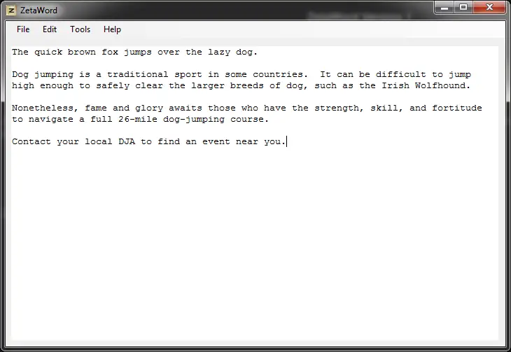 ZetaWord is a text and RTF document editor for Windows.