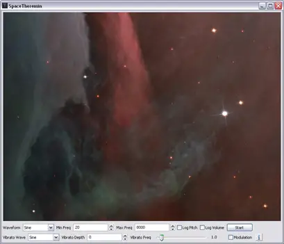 Screenshot for SpaceTheremin 1.01