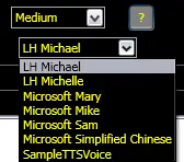 Voice List on Windows XP